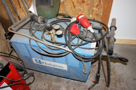 Welding machine, Autogena B5 with cables and levers + svejsehjælm