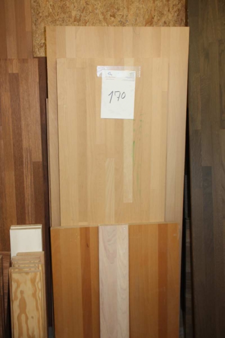Lot wooden boards, beech