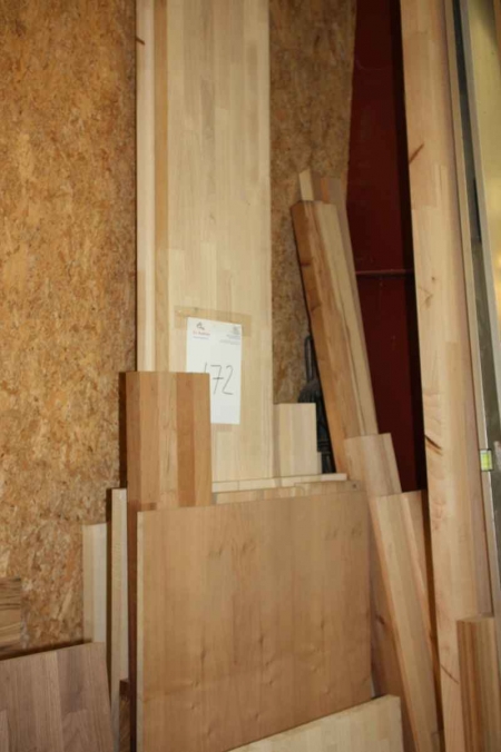 Lot wooden boards, ash and cherry
