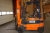 Electric truck, Toyota FBM25. 4434 hours. Converted to lift capacity: 3000 kg. Lifting height: 4000 mm. Year of Manufacture 1992. Weight with out battery: 2900 kg. Twin fron wheels. Clear-view mast. Hydraulic fork positioners and page breaks. Charger on t