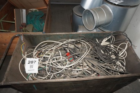 Container on wheels containing various cables