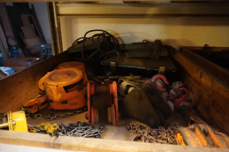 Miscellaneous, hoists, work lamps, trolley, etc. for repair