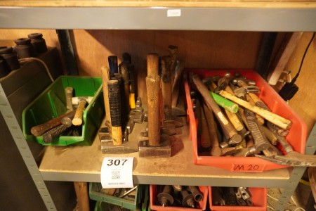 Lot of hammers + accessories for angle grinders
