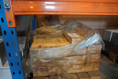 Large batch of wooden beams