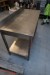 Stainless steel table W140xD60xH87 cm