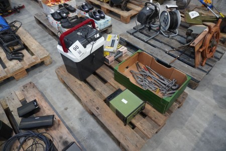 Cooling box for car, caulking gun, combi gun & various pliers