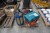 2 pcs. drill hammer, 1 pc. angle grinder & 1 pc. gas bottle