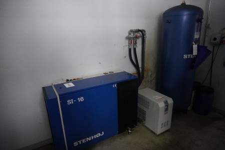 Screw compressor, Brand: Stenhøj, Model: SI-16