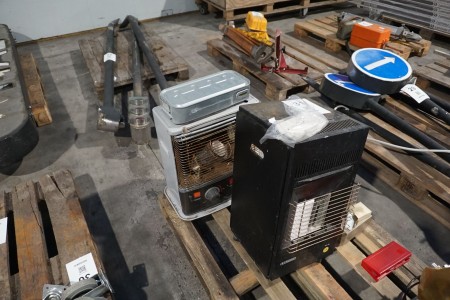 2 Stk. Terrassenheizung auf Gas + Mini-Luftkühler