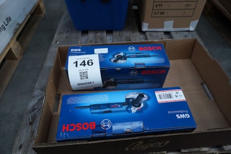 2 pcs. angle grinders, brand: Bosch, model: GWS 7-125