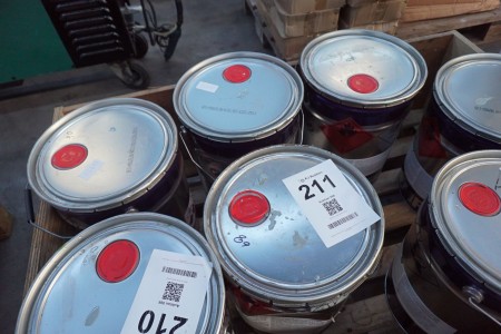 2 buckets of polyurethane paint, Brand: HEMPATHANE, Type: FAST DRY 55750