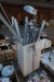 Lot of fluorescent tubes + various bulbs + cable ducts etc.