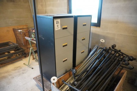 2 pcs. filing cabinets