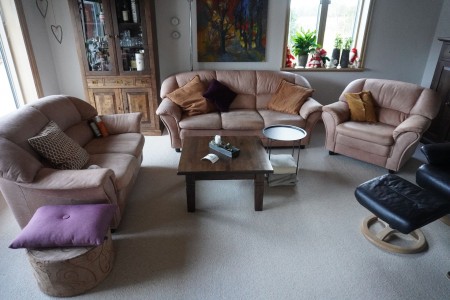 2 sofas + 1 armchair
