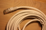 Network Cable, CAT 5e patch, with plugs, white, approx. qty. 480 x 10 meters, individually packed in plastic bags
