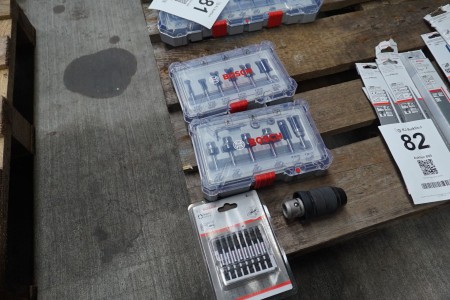 Milling set + torx set, brand: Bosch + drill chuck