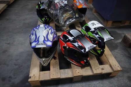 3 pieces. motocross helmets