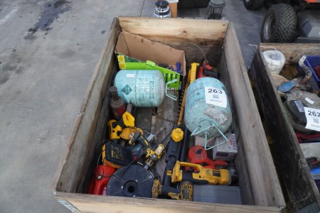 Pallet w / electrical items, etc.