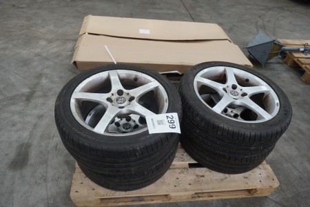 4 pieces. tires with rims, Brand: Peugeot