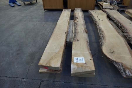 4 pieces. oak planks, slightly cut