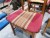 6 pieces. wooden chairs + table