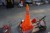 8 pcs. collapsible warning cones