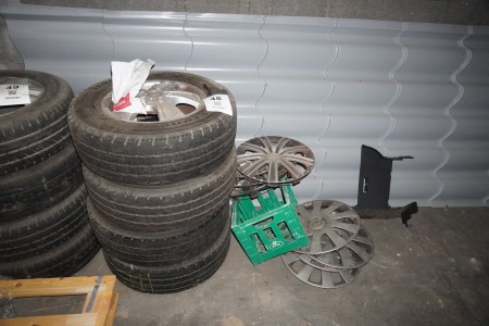 4 pieces. tires with alloy wheels