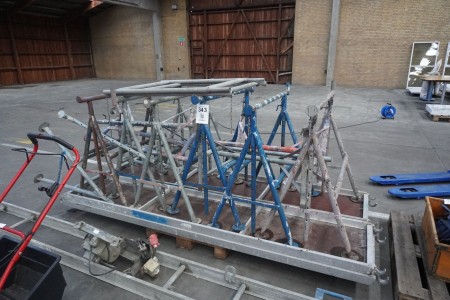 Parti facade scaffolding