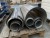 Lot of stainless steel collars for pipes