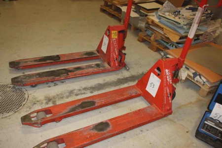 Low lifter, NP Logitrans, 2500 kg. Forks: length approx. 1200 mm. Width approx. 160 mm