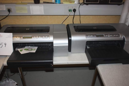 2 x photo printers, HP Business Inkjet 2800 including table + PC: HP Compaq + Monitor + keyboard and mouse + table and chair