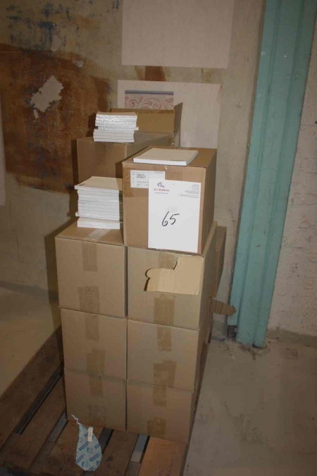 17 boxes of writing pads, 150x210 mm