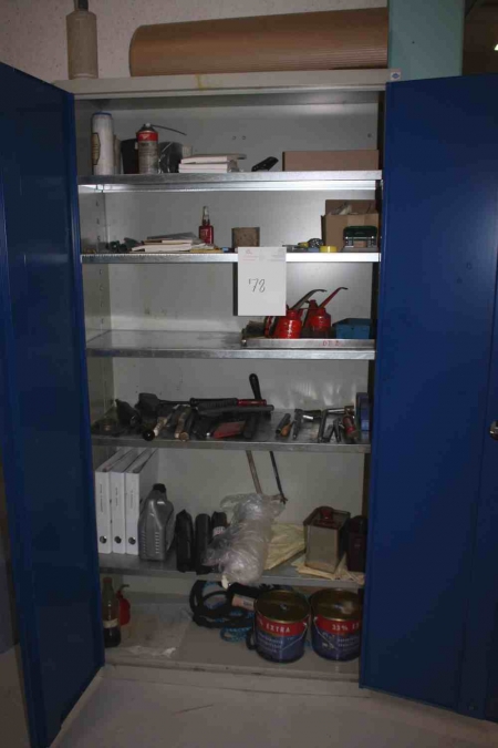 Tool Cabinet Blika, width: 1000 mm. Height: 2000 mm + content + tool board with content + stand for wiping + wipers