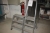 Aluminium ladder standing, Zarges, 3 steps + aluminium ladder standing, 3 steps