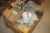 Palle med diverse tape og papirtapelimemaskine, Crown, Universum UNI-95