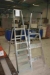 Pallet truck + 2 x aluminum landing stairs, Zarges / Jumbo (5-steps and 6 steps) + ceiling light fittings