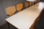 12 canteen tables with approx. 49 chairs + oval table