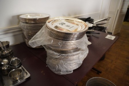 Large batch of silver plates