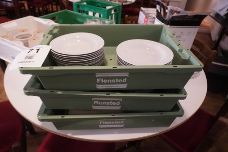 3 boxes with deep plates