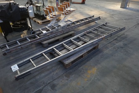 12-step stair ladder in aluminum