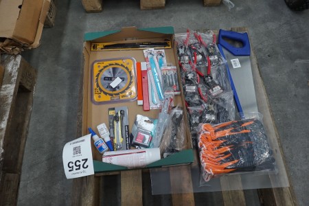 Box with mixed tools