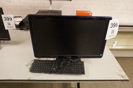 24 "Computer monitor, brand: Philips + keyboard
