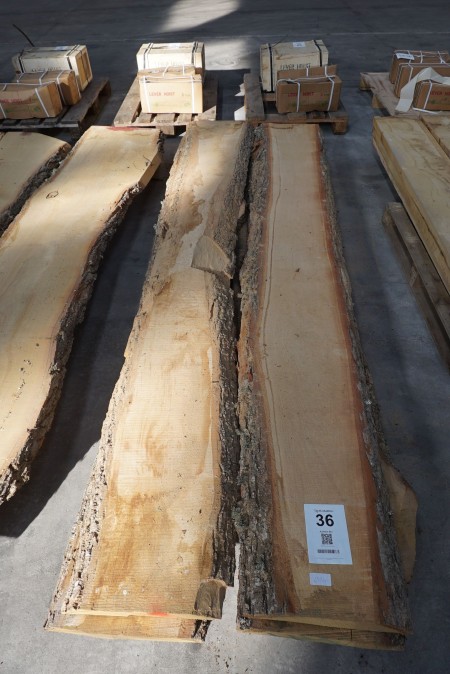 4 pieces. uncut oak planks