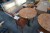 Round table with 2 chairs