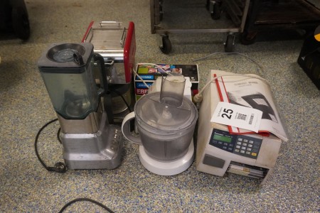 Labelprinter, blender, food processor, kaffemaskine & Dymo