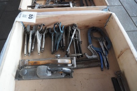 Various welding pliers, etc.