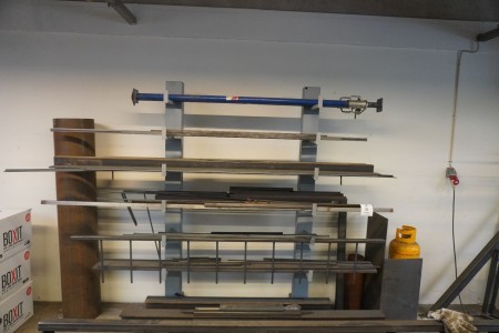 Branch shelf containing various iron