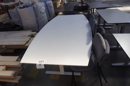 Konferencebord + 9 stole 