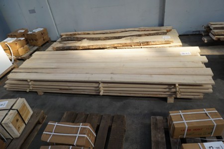 35 Stk. edge-cut ash wood planks