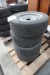 4 pcs. tires with rims for trailer